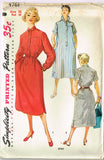 1950s Misses Simplicity Sewing Pattern 4761 Uncut Misses House Dress Size 16 34B