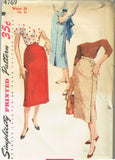 1950s Vintage Simplicity Sewing Pattern 4769 Uncut Simple Misses Skirt Size 24 W