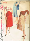 1950s Vintage Simplicity Sewing Pattern 4769 Uncut Simple Misses Skirt Size 24 W