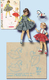 1950s Vintage Simplicity Sewing Pattern 4775 Toddler Girls Poodle Skirt Size 4