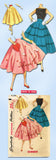 1950s Vintage Simplicity Sewing Pattern 4784 Easy Misses Circle Skirt Size 24 W