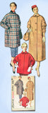 1950s Vintage Simplicity Sewing Pattern 4797 Uncut Misses Kimono Coat Sz 12 30 B