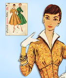 1950s Vintage Simplicity Sewing Pattern 4801 Uncut Misses Empire Dress Size 32 B