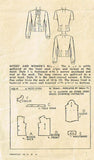1940s Vintage Simplicity Sewing Pattern 4814 Misses Easy WWII Blouse Size 14 32B