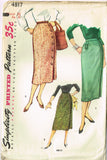 1950s Vintage Simplicity Sewing Pattern 4817 Uncut Misses Slender Skirt Sz 26 W