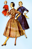 1950s Vintage Simplicity Sewing Pattern 4828 Uncut Misses Shirtwaist Dress Sz 30 B -Vintage4me2