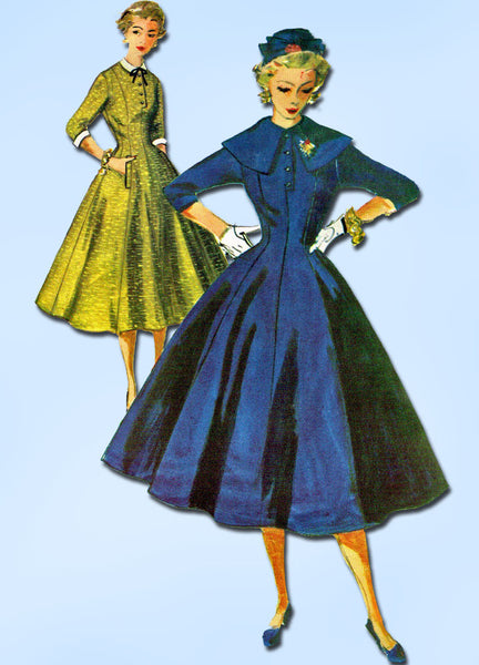 1950s Vintage Simplicity Sewing Pattern 4831 FF Misses Princess Dress Size 12