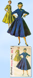 1950s Vintage Simplicity Sewing Pattern 4831 FF Misses Princess Dress Size 12
