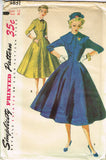 1950s Vintage Simplicity Sewing Pattern 4831 FF Misses Princess Dress Size 12