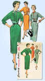 1950s Vintage Simplicity Sewing Pattern 4833 Uncut Misses Dress Gr8 Bodice Sz 12