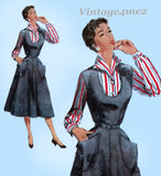 1950s Vintage Simplicity Sewing Pattern 4838 Charming Misses Dress or Jumper 38 B
