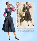 1950s Vintage Simplicity Sewing Pattern 4838 Charming Misses Dress or Jumper 38 B