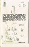 1950s Vintage Simplicity Sewing Pattern 4843 Uncut Misses 3 Piece Suit Size 14