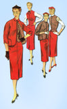 1950s Vintage Simplicity Sewing Pattern 4843 Uncut Misses 3 Piece Suit Size 14