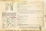 1940s Original Vintage Simplicity Pattern 4850 Easy WWII Cocktail Dress Sz 34 B