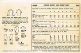 1950s Vintage Simplicity Sewing Pattern 4854 FF Misses Boyfriend Blouse Size 16