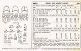 1950s Vintage Simplicity Sewing Pattern 4855 Uncut Misses Battle Jacket Size 12