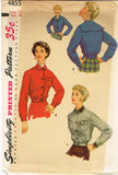 1950s Vintage Simplicity Sewing Pattern 4855 Uncut Misses Battle Jacket Size 12