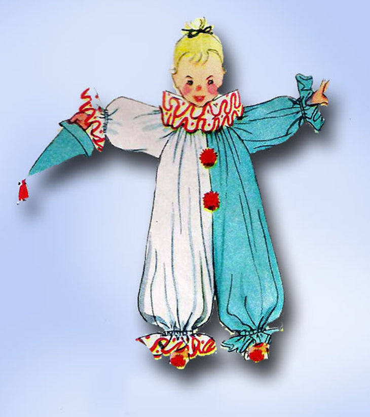 Vintage Clown Boy Costume Vintage Clown Boy Costume