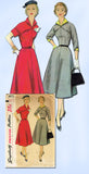 1950s Misses Simplicity Sewing Pattern 4872 Uncut Misses Street Dress Sz 14 32B