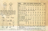 1950s Misses Simplicity Sewing Pattern 4873 Uncut Simple Misses Dress Sz 16 34B