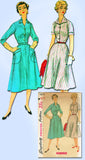 1950s Misses Simplicity Sewing Pattern 4873 Uncut Simple Misses Dress Sz 16 34B