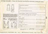 1940s Vintage Simplicity Sewing Pattern 4882 Girls Slip & Panties Set Size 8