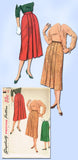 1950s Vintage Simplicity Sewing Pattern 4886 Uncut Misses Pleated Skirt 28 Waist