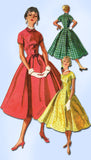 1950s Misses Simplicity Sewing Pattern 4887 Uncut Misses Rockabilly Dress Sz 12