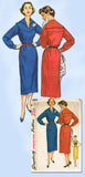 1950s Vintage Simplicity Sewing Pattern 4891 Uncut Misses Slender Dress Size 12
