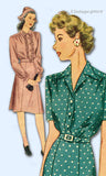Simplicity 4906: 1940s Charming Misses WWII Dress Sz 36 B Vintage Sewing Pattern