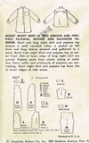 1950s Vintage Simplicity Sewing Pattern 4907 Uncut Misses Nightshirt & Pjs 32B