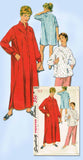 1950s Vintage Simplicity Sewing Pattern 4907 Uncut Misses Nightshirt & Pjs 32B