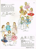 Simplicity 4908: 1950s Cute 17in Saucy Walker Doll Clothes Vintage Sewing Pattern