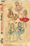 1950s Vintage Simplicity Sewing Pattern 4909 21.5 In Toni Doll Clothes ...