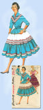 1950s Vintage Simplicity Sewing Pattern 4916 Uncut Misses' Squaw Dress Size 14