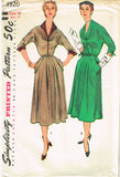 1950s Vintage Simplicity Sewing Pattern 4920 Uncut Misses Cocktail Dress Sz 16