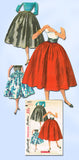 1950s Vintage Simplicity Sewing Pattern 4927 FF Misses Circle Skirt Easy Sz 24 W