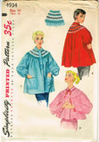 1950s Vintage SImplicity Sewing Pattern 4934 Uncut Misses Smocked Smock Size 14