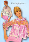 1950s Vintage Simplicity Sewing Pattern 4935 Uncut Misses' Bedjacket Size 18 36B