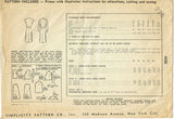 Simplicity 4936: 1940s Charming Misses WWII Dress Sz 32 B Vintage Sewing Pattern
