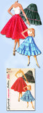 1950s Vintage Simplicity Sewing Pattern 4937 Uncut Misses Petticoat Set Sz 24 W