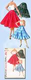 1950s Vintage Simplicity Sewing Pattern 4937 Uncut Misses Petticoat Set Sz 26 W
