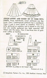 1950s Vintage Simplicity Sewing Pattern 4937 Uncut Misses Petticoat Set Sz 26 W