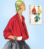 1950s Vintage Simplicity Sewing Pattern 4944 Uncut Misses Jacket Set Size 18 36 B