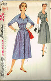 1950s Vintage Misses Dress Uncut 1954 Simplicity Sewing Pattern 4962 Size 18
