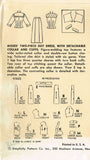 Simplicity 4965: 1950s Misses Uncut Slender Suit 30 B Vintage Sewing Pattern