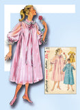 1950s Vintage Simplicity Sewing Pattern 4972 Misses Peignoir or Negligee Sz 30 B