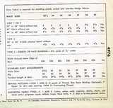 1950s Vintage Simplicity Sewing Pattern 4976 Uncut Misses Tiered Skirt Size 24 W