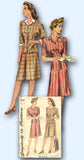1940s Vintage Simplicity Sewing Pattern 4983 Misses WWII Tailored Suit Size 12 -Vintage4me2